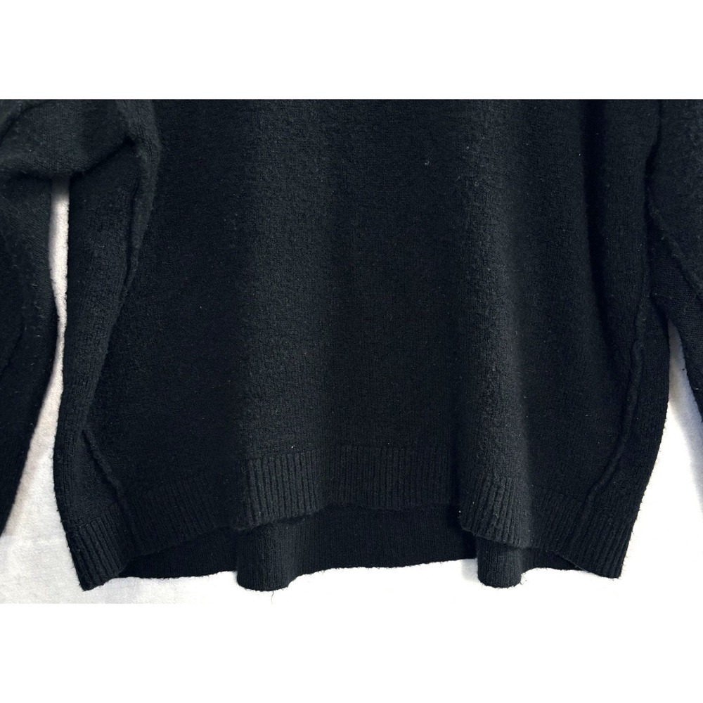 FREE PEOPLE Women Turtleneck Oversized Long Sleeve Sweater Sz XS Black 55-7 - Picture 6 of 14